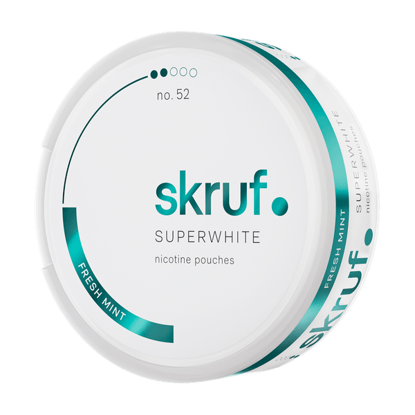 SKRUF Superwhite Fresh Mint No 52 nikotiinipadjad