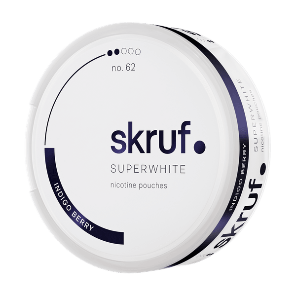 SKRUF Superwhite Indigo Berry No 62 nikotiinipadjad