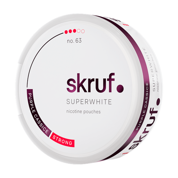 SKRUF Superwhite Purple Cassice Strong No 63 nikotiinipadjad